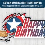 Captain-America-Shield-Cake-Topper-Birthday-Printable