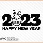 Chinese-New-Year-2023-Rabbit-SVG-PNG-EPS-DXF