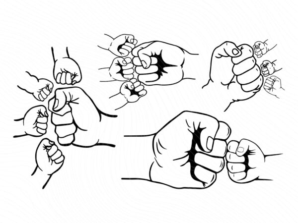 Father-Day-Fist-Bump-Set-Baby-Toddler-Kid-Dad-Fist-Bump-SVG