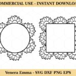 Frame-Sunflower-Wreath-SVG-Files-for-Cricut