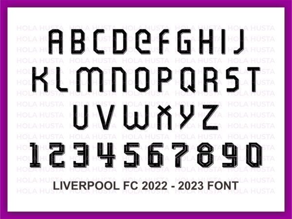 Liverpool-FC-Font-Alphabet-SVG-Vector-2022-2023