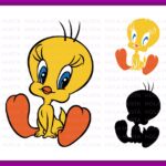 Tweety-Looney-Toones-SVG-Cricut-Layered