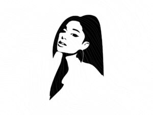 ariana-grande-Silhouette-Clipart-SVG-Vector-Cricut