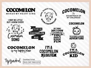 Cocomelon-Shirt-Designs-Coco-Melon-SVG-Clip-Art-PNG-and-EPS-Vector-file