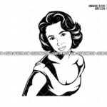 Elizabeth-Taylor-Vector-SVG-Women-EPS