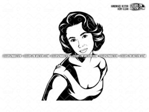 Elizabeth-Taylor-Vector-SVG-Women-EPS