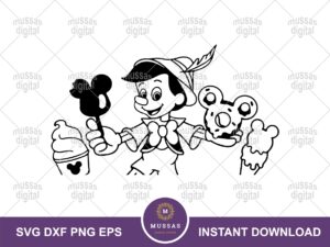 Pinoccchio-SVG-disneyland-snacks-outline-silhouette-Pinocchio-Vector-Cricur