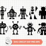 Robot-SVG-Silhouette-Robot-Black-Clipart-Image-Cricut