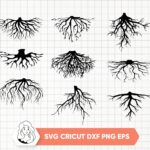 Roots-SVG-Roots-Silhouette-Clipart-Bundle