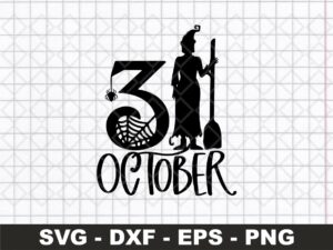 31 October Halloween SVG