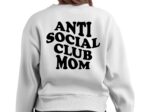 Anti Social Club Mom SVG Vector