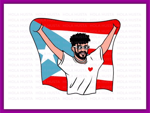 Bad-Bunny-SVG-Puerto-Rico-PNG-Vector