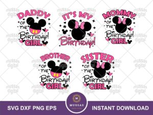 Cricut SVG Bundle Birthday Girl It's My Birthday