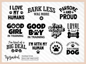 Cut Files Design for Dog Bandana, Dog SVG, Bandana Cricut Projects