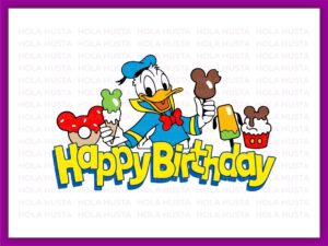 Donald SVG, Donald Duck Birthday Cake Topper, Printable, Donald Duck PNG file