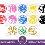 Emblem Power Rangers SVG, Power Zord Rangers Symbol Logo PNG Vector