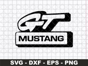 GT Mustang SVG file