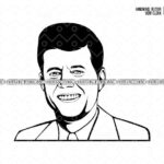 John F. Kennedy Vector Art file