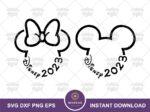 Mickey Minnie Disney Svg Mouse Head 2023