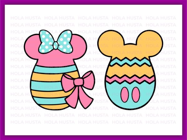 Mouse Easter Egg Easter Day SVG, Easter Egg Clipart, Disney Cut Files