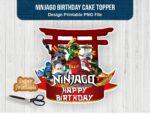 Ninjago Birthday Cake Topper PNG Printable