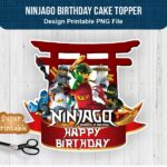 Ninjago Birthday Cake Topper PNG Printable