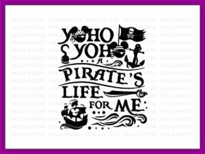 Pirate's Life For Me Svg Mickey Mouse Pirate Cricut