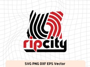 RIP CITY Portland Trail Blazers SVG