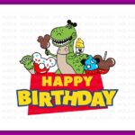 Rex SVG Toy Story Birthday Cake Topper, Printable, Toy Story PNG