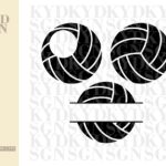 Volleyball SVG Cut File Bundle, Monogram SVG Volleyball Clipart