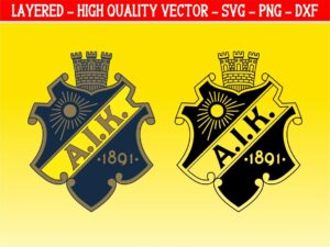 aik fotboll logo svg vector