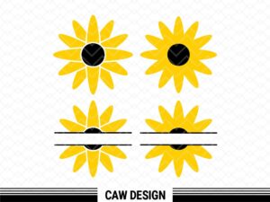 daisy clip art svg, daisy svg monogram