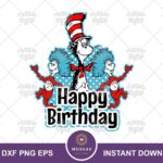 dr seuss birthday cake topper printable download