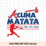 Acuna Matata SVG ATL Atlanta Braves baseball PNG