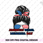 American Mama memorial day PNG Shirt