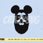 Bearded Mickey Mouse Disney Cricut Funny Projects SVG Image Design