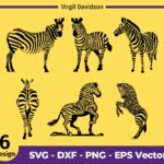 Black Zebra SVG Zebra Silhouette, Zebra Clipart, PNG