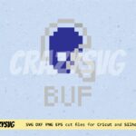 Buffalo Bills Tecmo Bowl Pixel Design SVG Cut Files