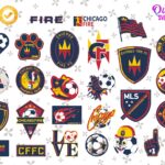 Chicago Fire SVG Bundle, MLS Clipart Logo Set, PNG