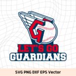 Cleveland Guardians PNG, Let's Go Guardians SVG, DXF, MLB Vector