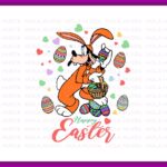 Cricut, Celebrate Easter with Goofy, Disney Bunny, and Happy Easter Egg SVG