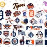 Detroit Tigers SVG Bundle, MLB Detroit Vector Design PNG