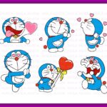 Doraemon SVG Bundles, Doraemon Love, Valentine's day Clipart