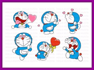 Doraemon SVG Bundles, Doraemon Love, Valentine's day Clipart