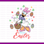 Happy Easter Daisy Duck Easter Easter Egg SVG, Daisy Duck PNG