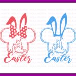 Happy Easter Mouse SVG Cut File Easter Day Easter Ear