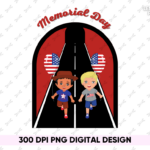 Memorial Day Shirts For Kids PNG Design