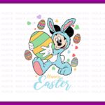 Mickey Mouse Easter Happy Easter Egg Mouse Bunny Ear SVG