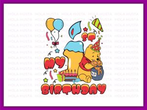 My 1st Birthday Winnie The Pooh It's My Birthday Design Download