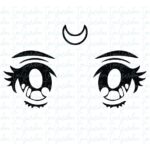 Sailor Moon Luna Eyes SVG